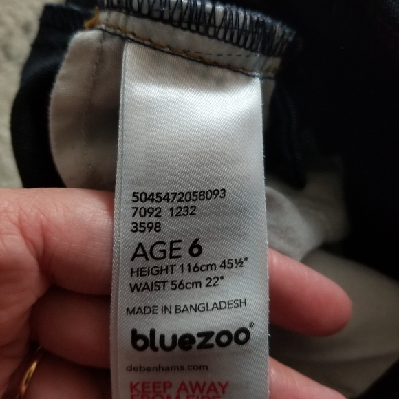 Blue zoo denim dress for girls 5-6 - Picture 4 of 4